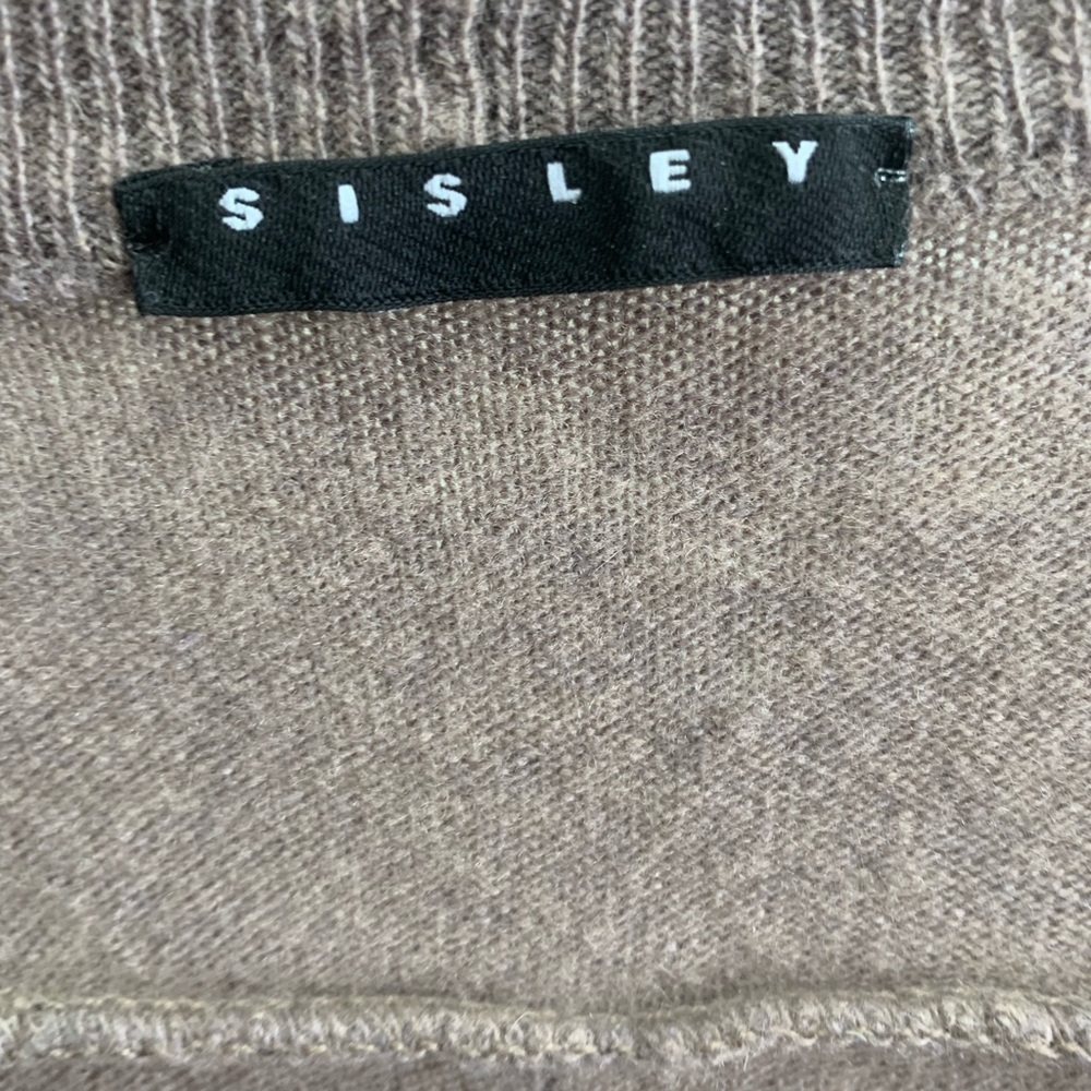sisley oversized purple/gray sweater size small - Picture 4 of 5